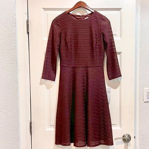 Wisp, Size 0, A-Line, Knee Length Dress. 3/4 length see through sleeves.  NWT.
